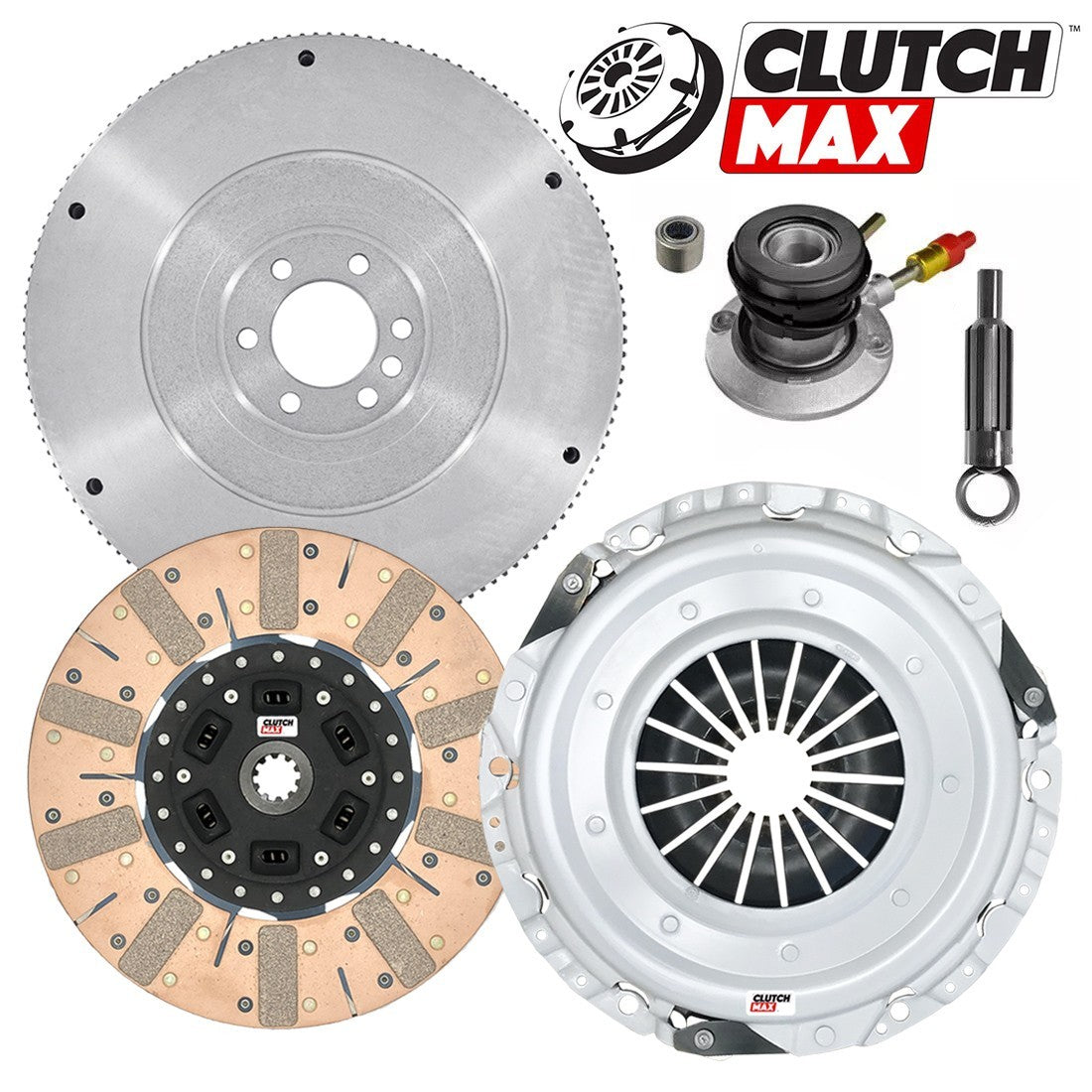CLUTCHMAX STAGE 3 CLUTCH KIT & FLYWHEEL WITH SLAVE CYLINDER BUNDLE SET [CM04154DFWS-FW167972-ST3]