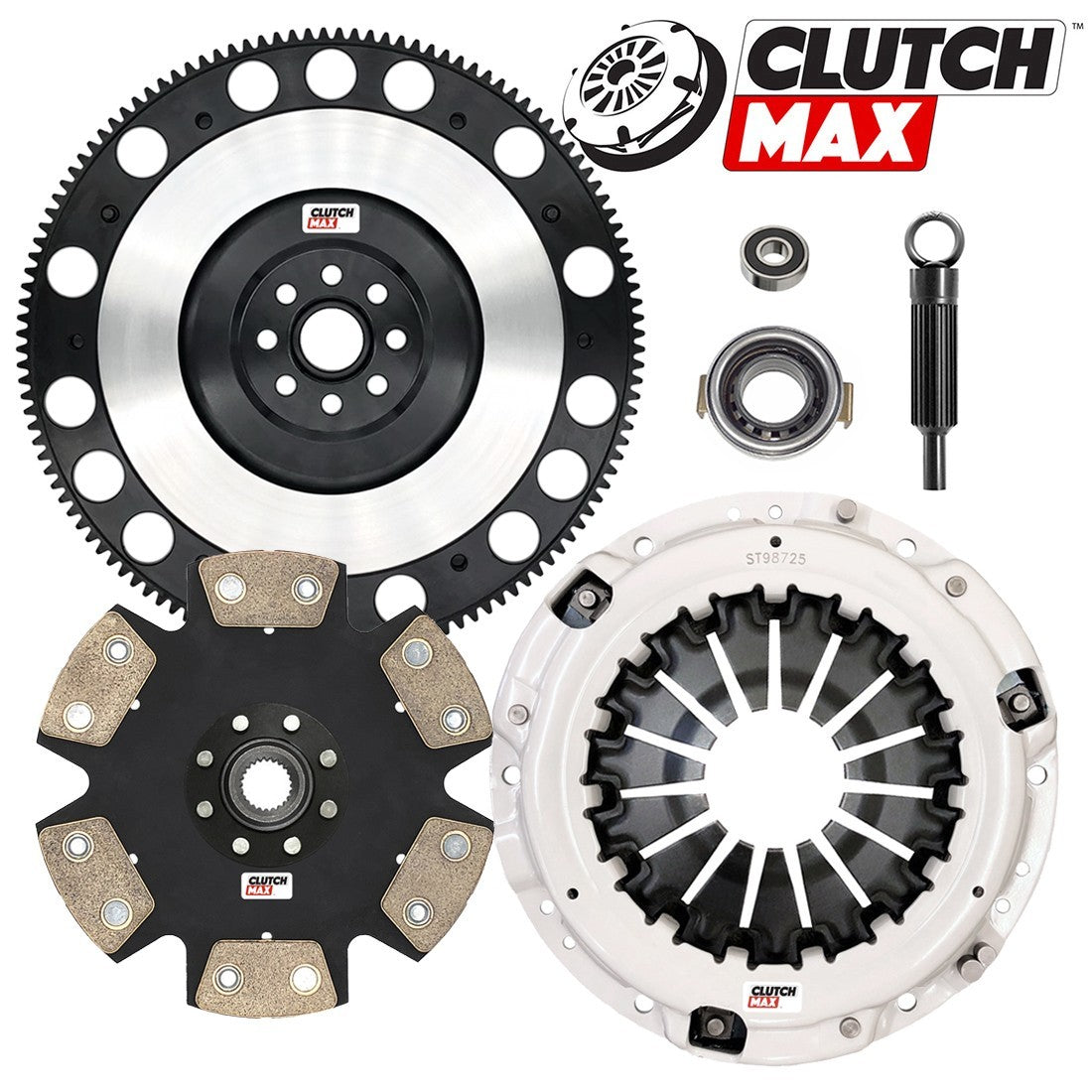 CLUTCHMAX STAGE 4 CLUTCH KIT & PERFORMANCE CHROMOLY FLYWHEEL BUNDLE SET [CM15026HDDLSF-ST4]