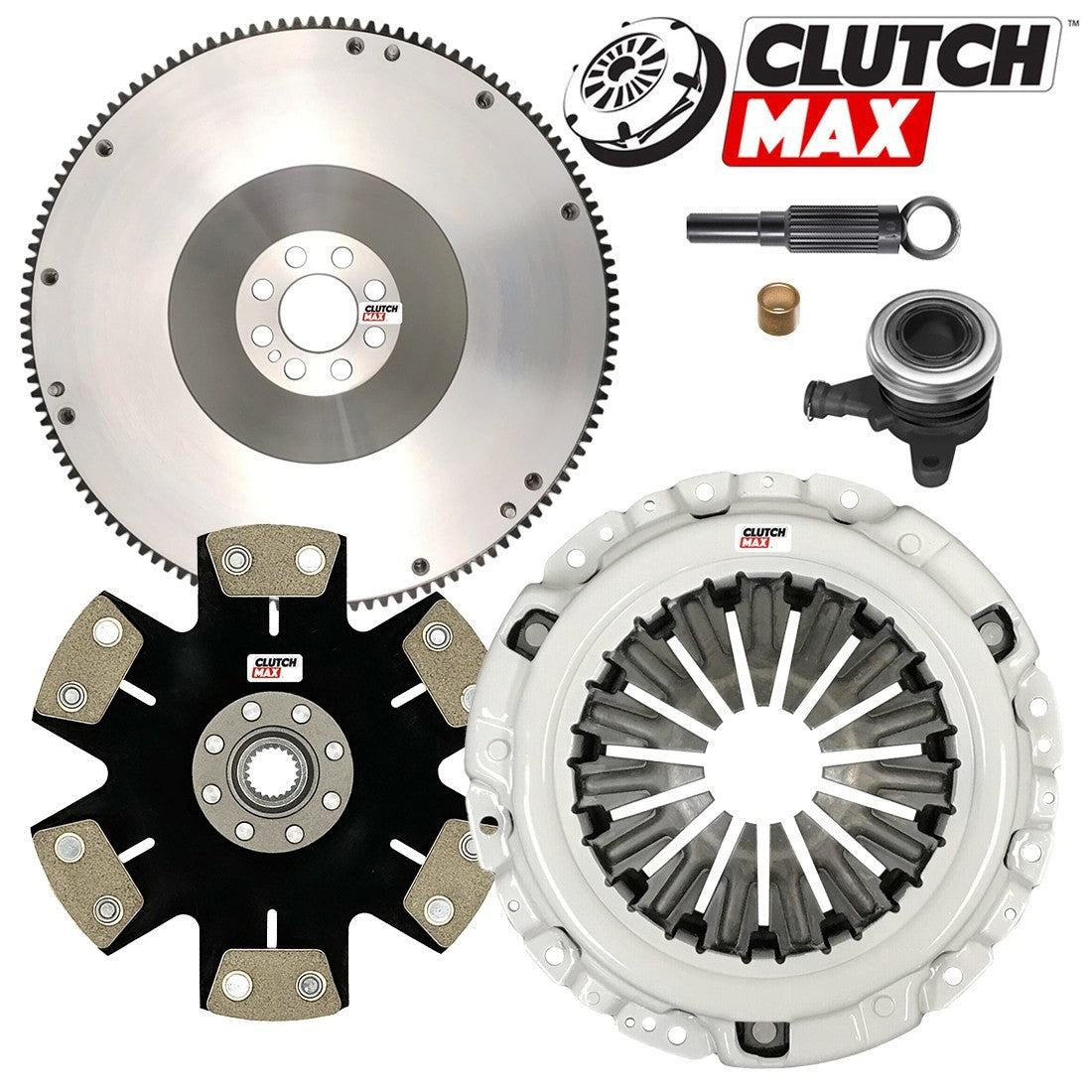 CLUTCHMAX STAGE 4 CLUTCH KIT & FLYWHEEL WITH SLAVE CYLINDER BUNDLE SET [CM06082HDDWS-FW167332-ST4]