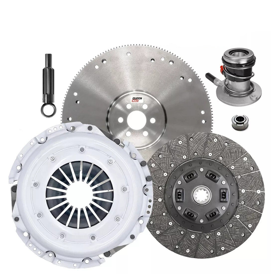 CLUTCHMAX OEM CLUTCH KIT & FLYWHEEL WITH SLAVE CYLINDER BUNDLE SET [CM07057HDWS-FW167934-CK]