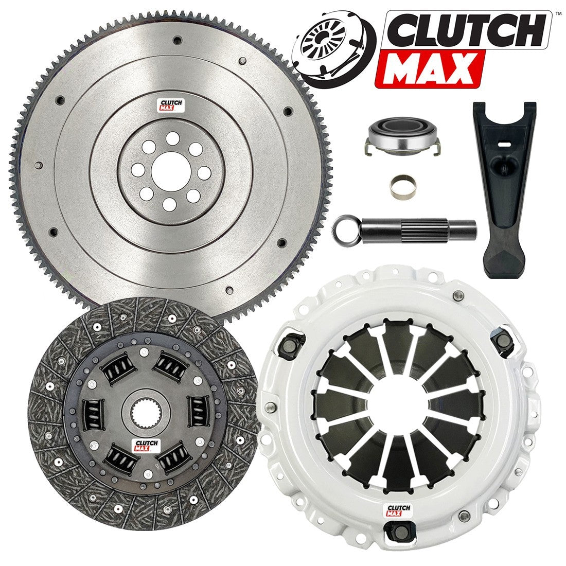 CLUTCHMAX STAGE 1 CLUTCH KIT & FLYWHEEL & CLUTCH FORK BUNDLE SET [CM08137HDFW-CFP140-ST1]