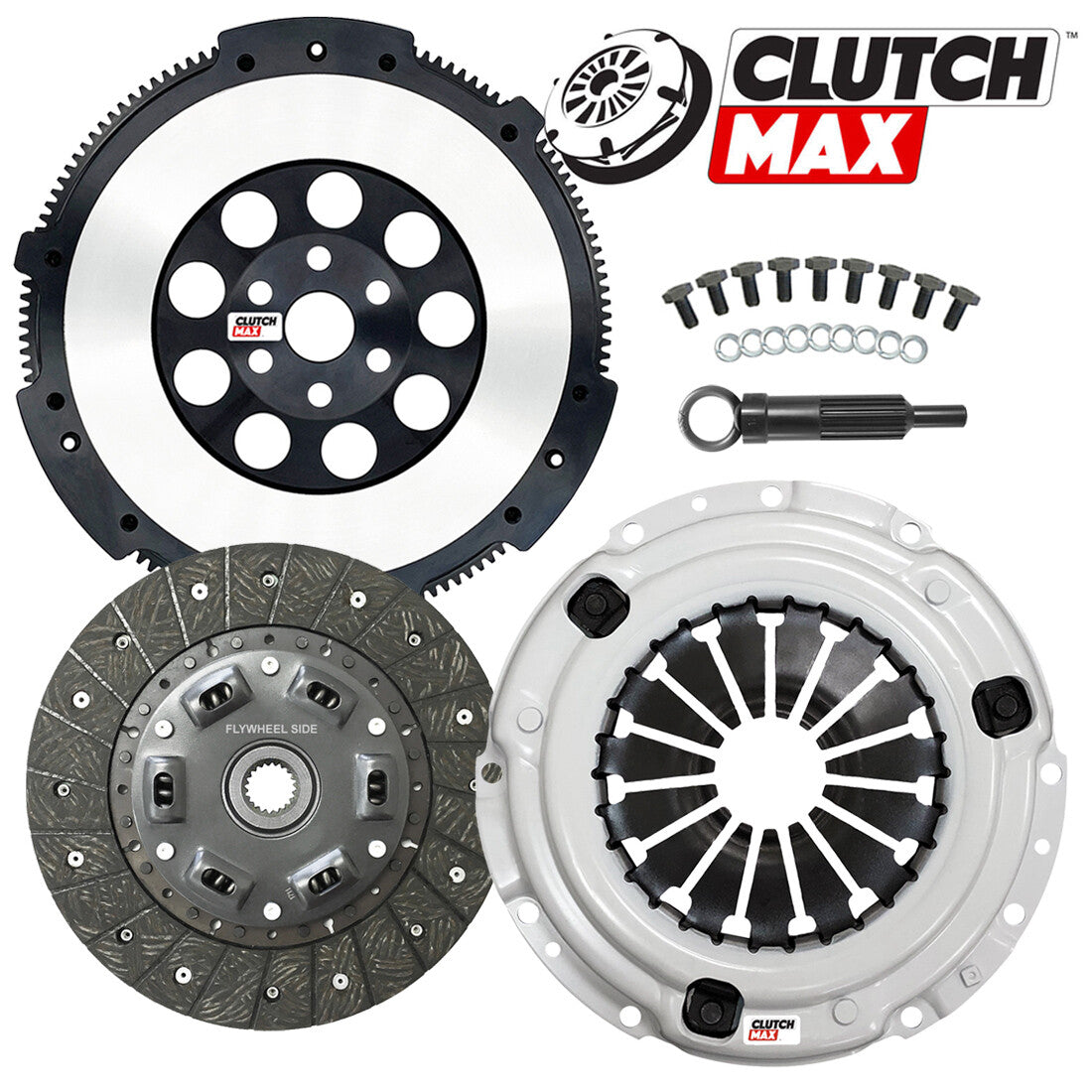 CLUTCHMAX STAGE 1 CLUTCH KIT & PERFORMANCE CHROMOLY FLYWHEEL BUNDLE SET [CM06255HDLSF-ST1]