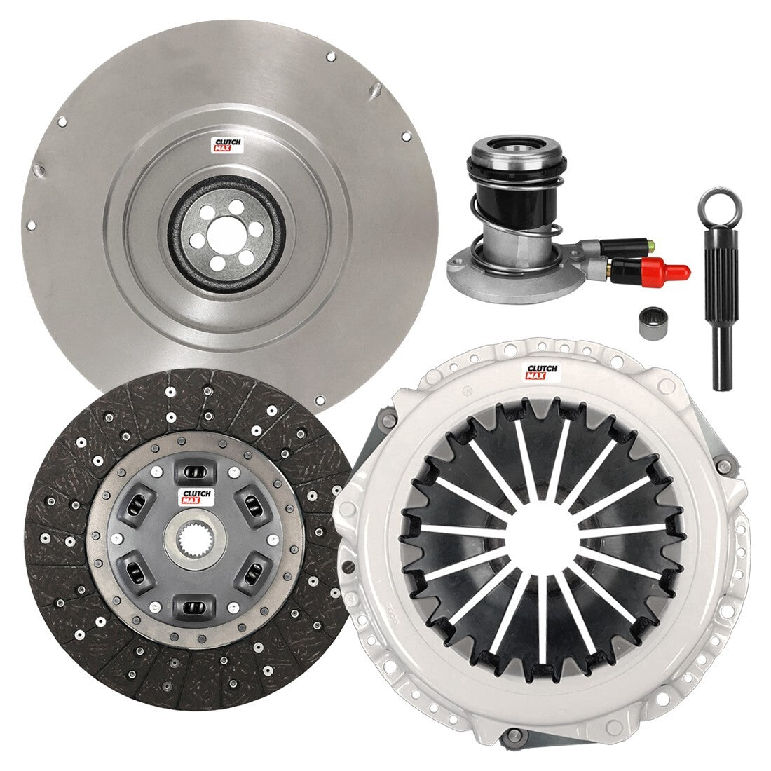 CLUTCHMAX STAGE 1 CLUTCH KIT & FLYWHEEL WITH SLAVE CYLINDER BUNDLE SET [CM07077HDWS-FW167724-ST1]