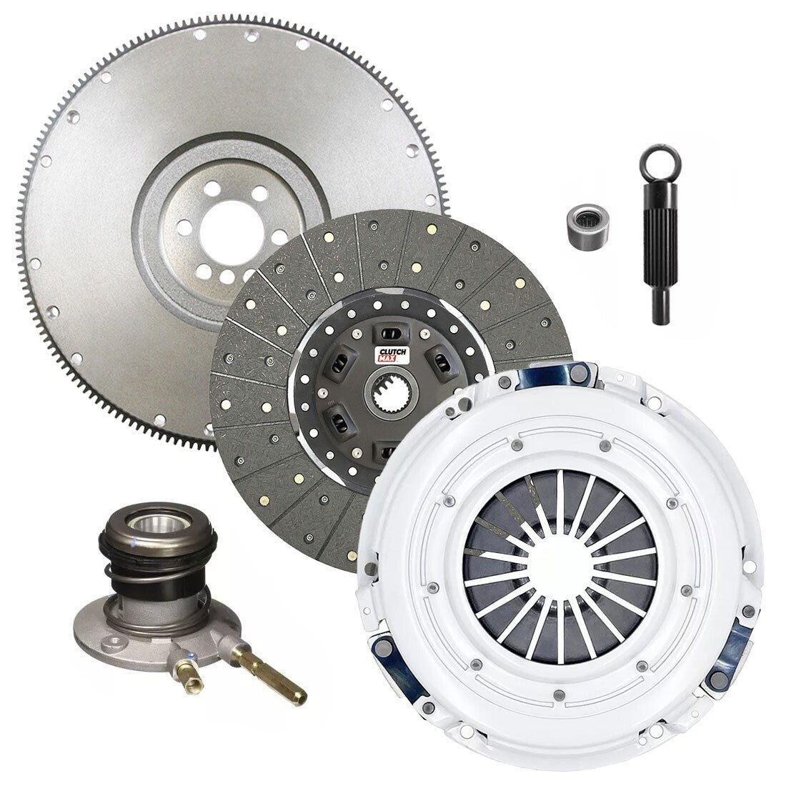 CLUTCHMAX OEM CLUTCH KIT & FLYWHEEL WITH SLAVE CYLINDER BUNDLE SET [CM04222HDWS-FW167578-CK]