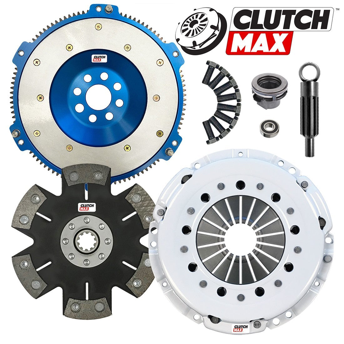 CLUTCHMAX STAGE 6 CLUTCH KIT & ALUMINUM FLYWHEEL BUNDLE SET [CM03049R5LAF-ST6]