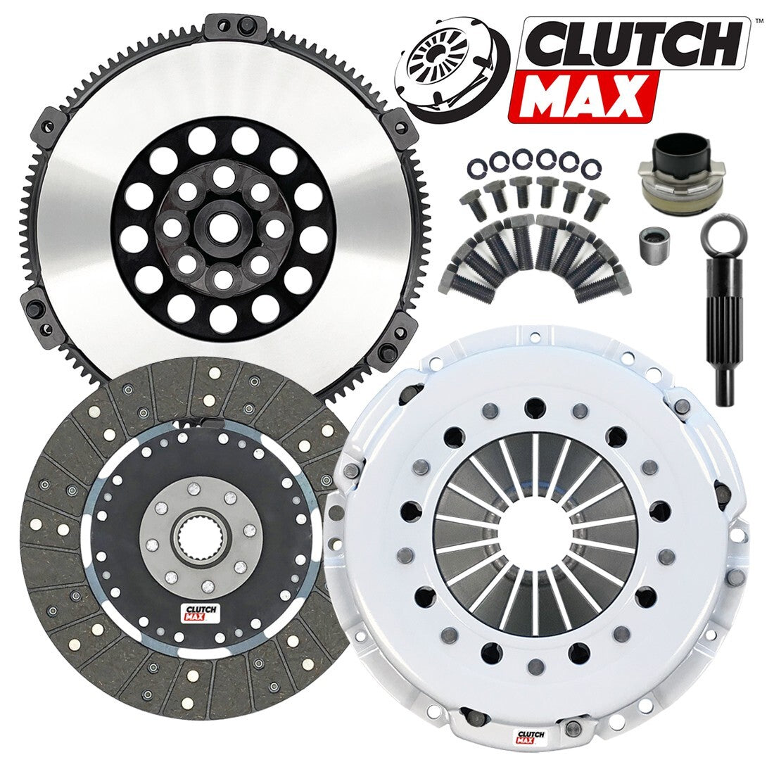 CLUTCHMAX STAGE 1 CLUTCH KIT & PERFORMANCE CHROMOLY FLYWHEEL BUNDLE SET [CM03162HDRLSF-ST1R]
