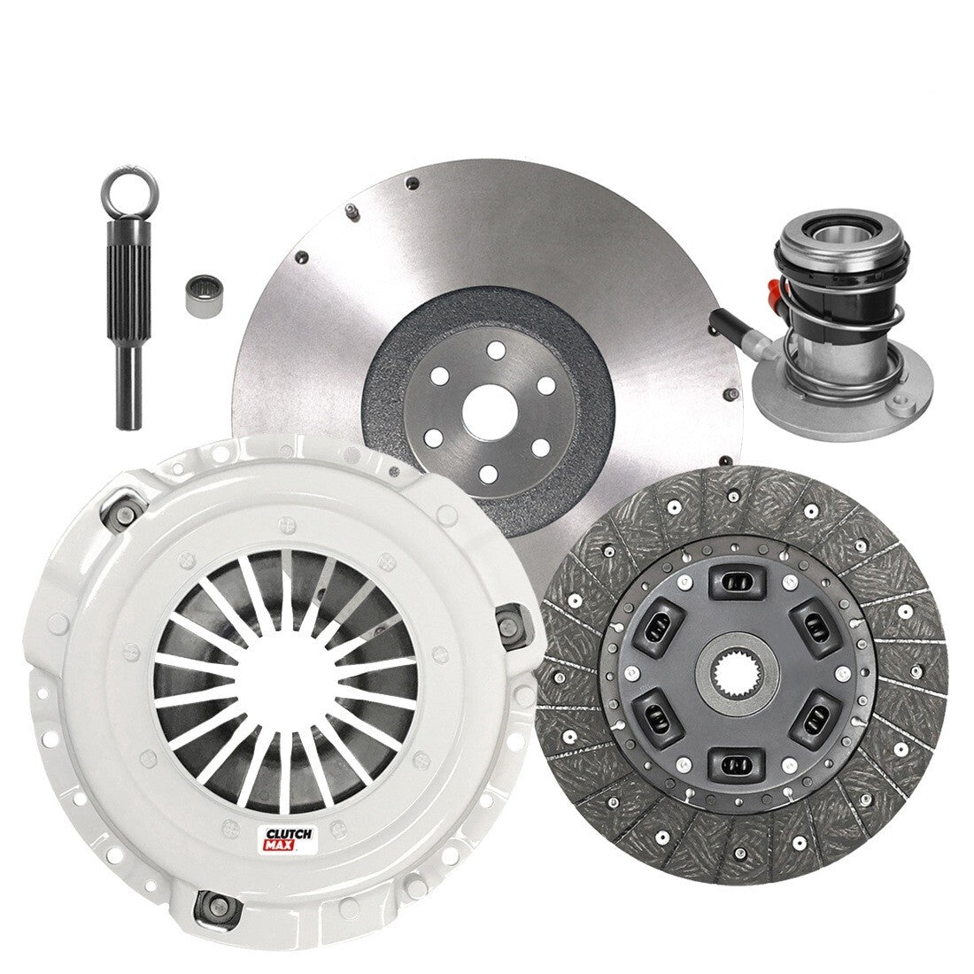 CLUTCHMAX OEM CLUTCH KIT & FLYWHEEL WITH SLAVE CYLINDER BUNDLE SET [CM07054HDWS-FW167940-CK]