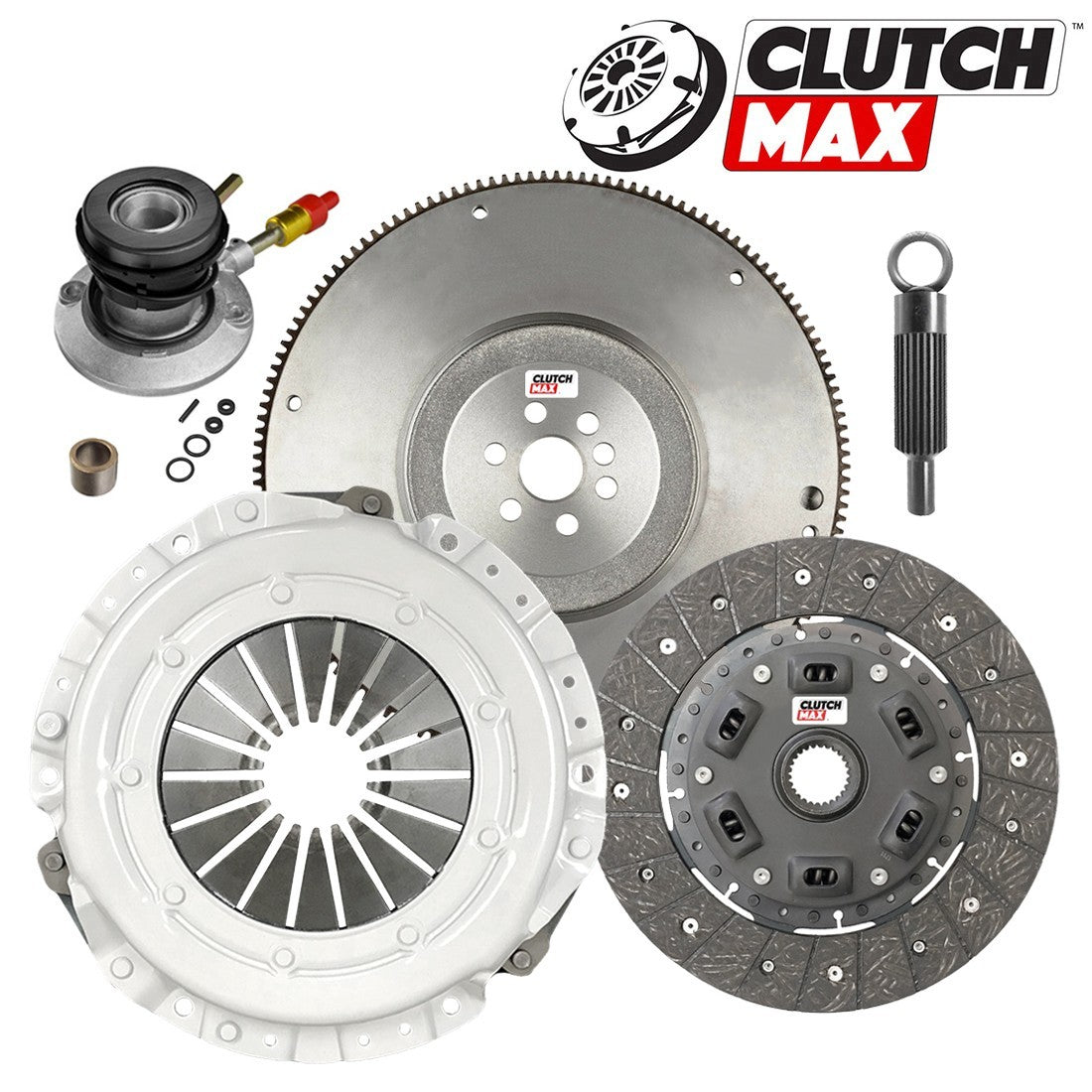 CLUTCHMAX OEM CLUTCH KIT & FLYWHEEL WITH SLAVE CYLINDER BUNDLE SET [CM04155HDWS+FW167500-CK]