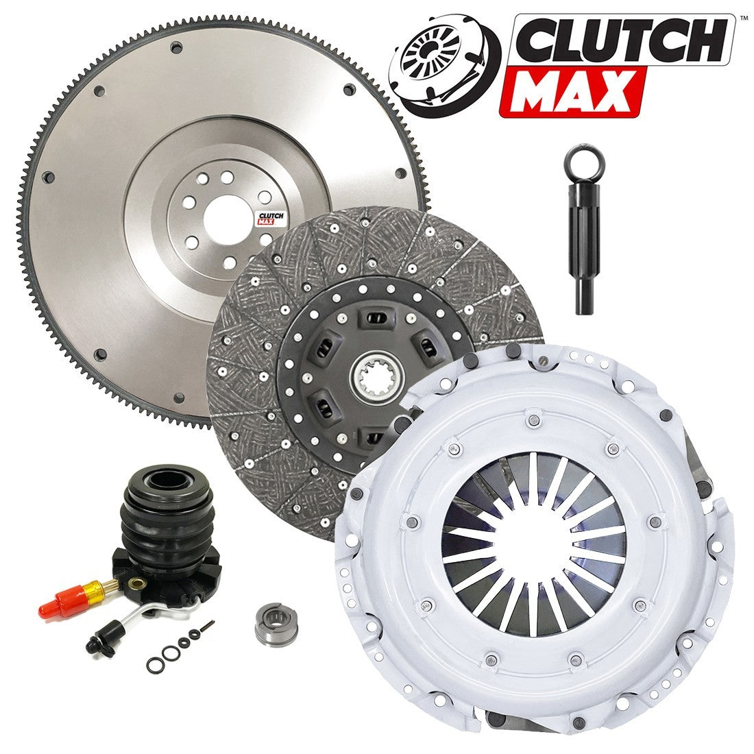 CLUTCHMAX OEM CLUTCH KIT & FLYWHEEL WITH SLAVE CYLINDER BUNDLE SET [CM07343HDWS+FW167731-CK]