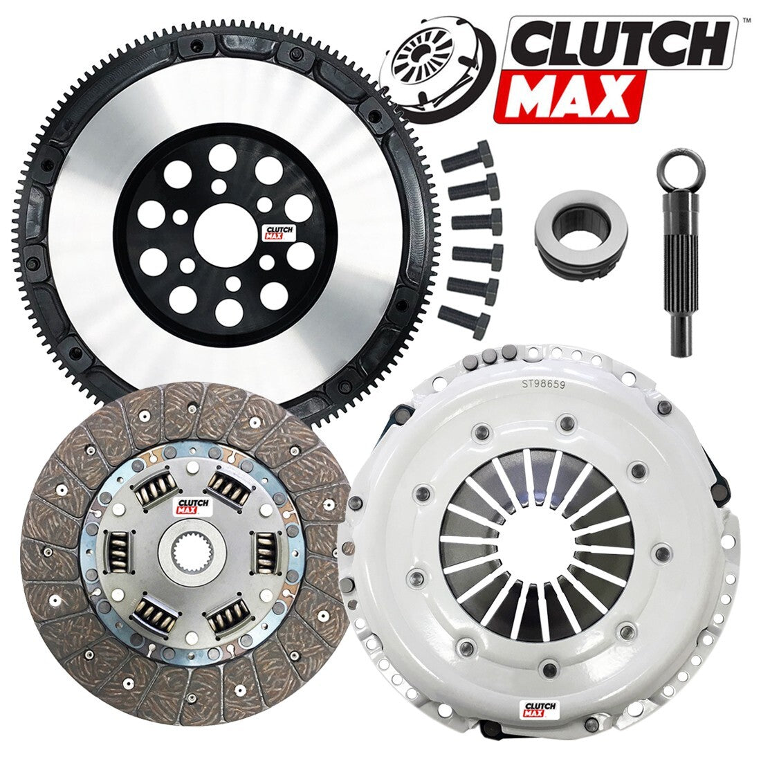 CLUTCHMAX STAGE 1 CLUTCH KIT & PERFORMANCE CHROMOLY FLYWHEEL BUNDLE SET [CM02027HDLSF-ST1]