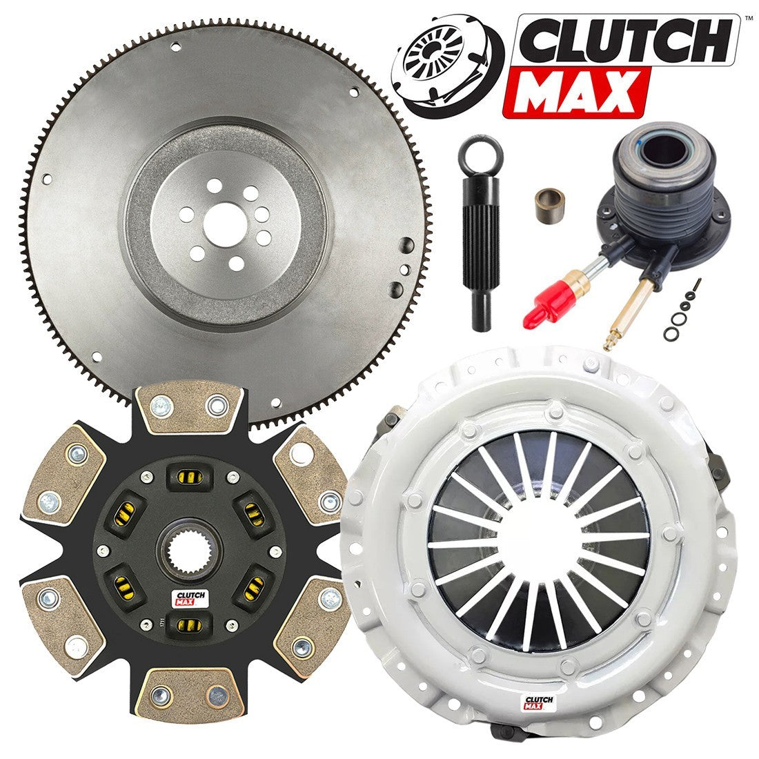 CLUTCHMAX STAGE 3 CLUTCH KIT & FLYWHEEL WITH SLAVE CYLINDER BUNDLE SET [CM04156HDCWS-FW167500-ST3]