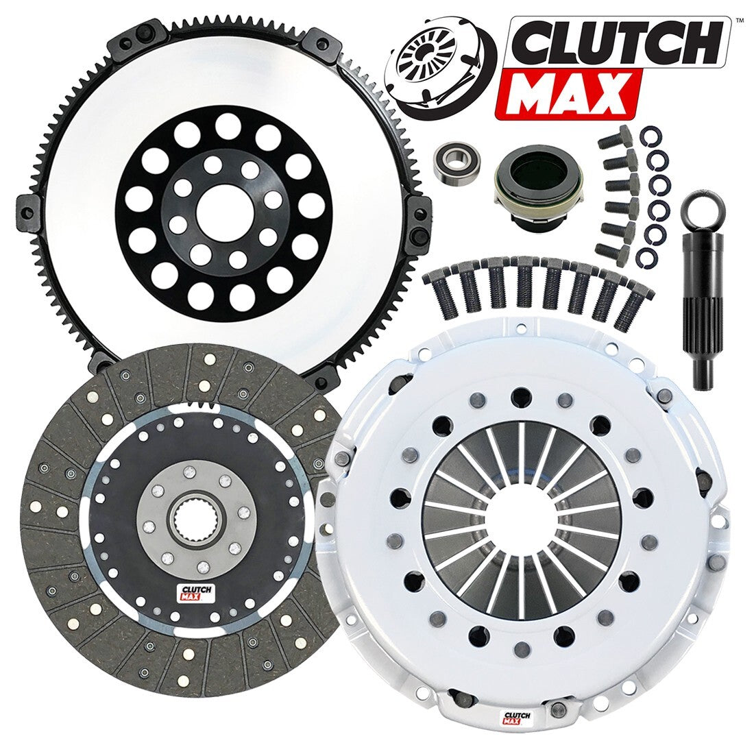 CLUTCHMAX STAGE 1 CLUTCH KIT & PERFORMANCE CHROMOLY FLYWHEEL BUNDLE SET [CM03262HDRLSF-ST1R]