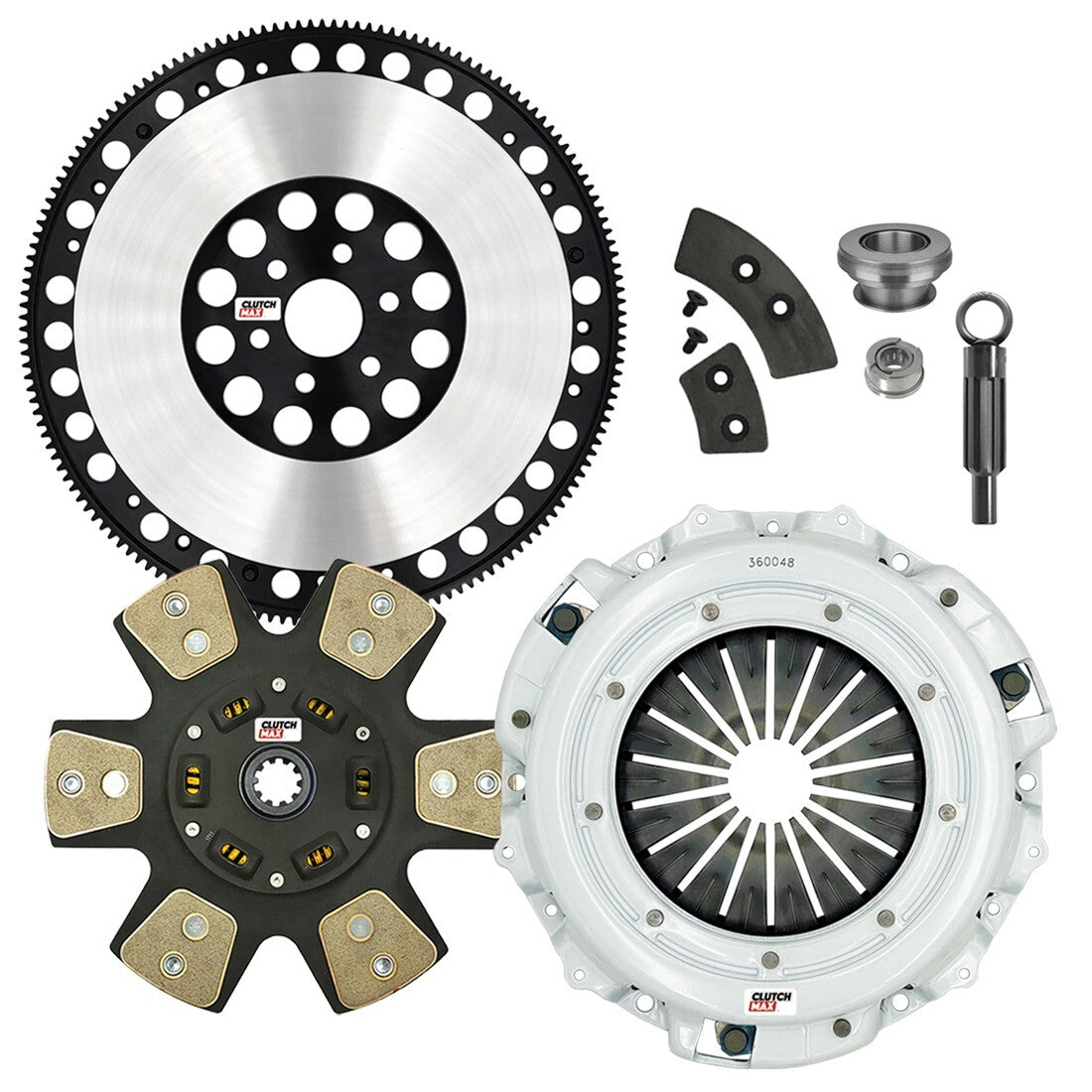 CLUTCHMAX STAGE 4 CLUTCH KIT & PERFORMANCE CHROMOLY FLYWHEEL BUNDLE SET [CM07042HDCLSF-ST4]