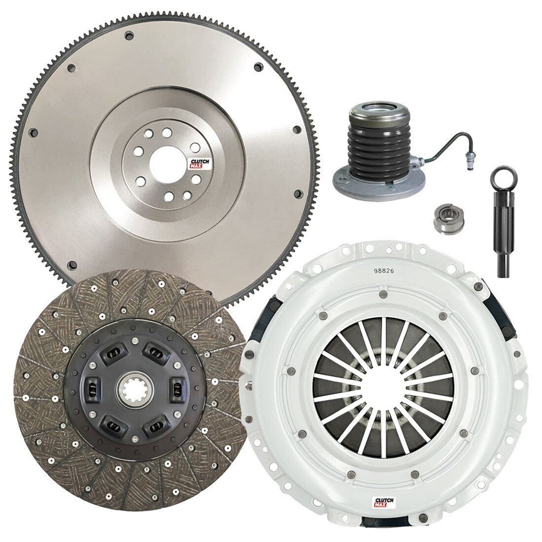 CLUTCHMAX STAGE 1 CLUTCH KIT & FLYWHEEL WITH SLAVE CYLINDER BUNDLE SET [CM07187HDWS-FW167731-ST1]