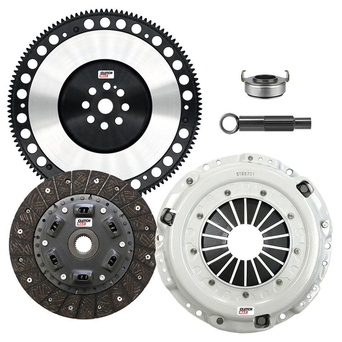 CLUTCHMAX STAGE 2 CLUTCH KIT & PERFORMANCE CHROMOLY FLYWHEEL BUNDLE SET [CM08014HDLSF-ST2]