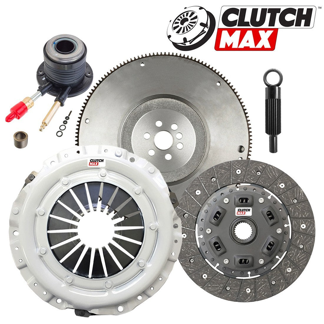 CLUTCHMAX OEM CLUTCH KIT & FLYWHEEL WITH SLAVE CYLINDER BUNDLE SET [CM04156HDWS-FW167500-CK]