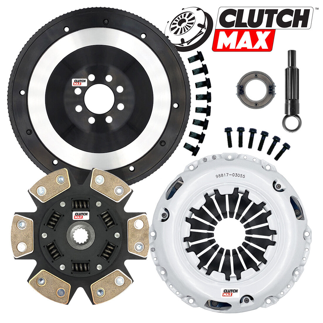 CLUTCHMAX STAGE 3 CLUTCH KIT & PERFORMANCE CHROMOLY FLYWHEEL BUNDLE SET [CM03055HDCLSF-ST3]
