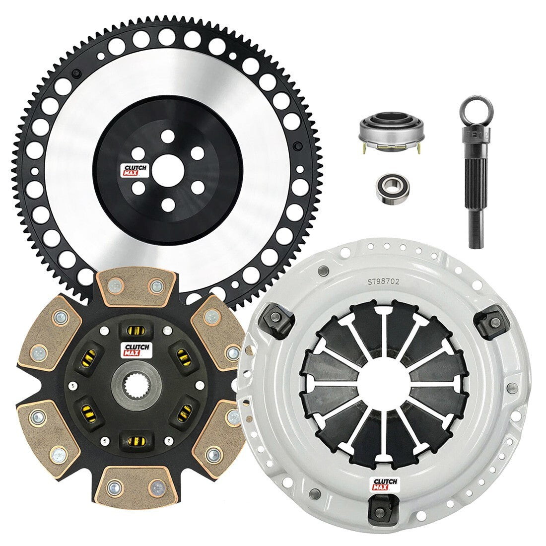 CLUTCHMAX STAGE 3 CLUTCH KIT & PERFORMANCE CHROMOLY FLYWHEEL BUNDLE SET [CM08012HDCLSF-ST3]