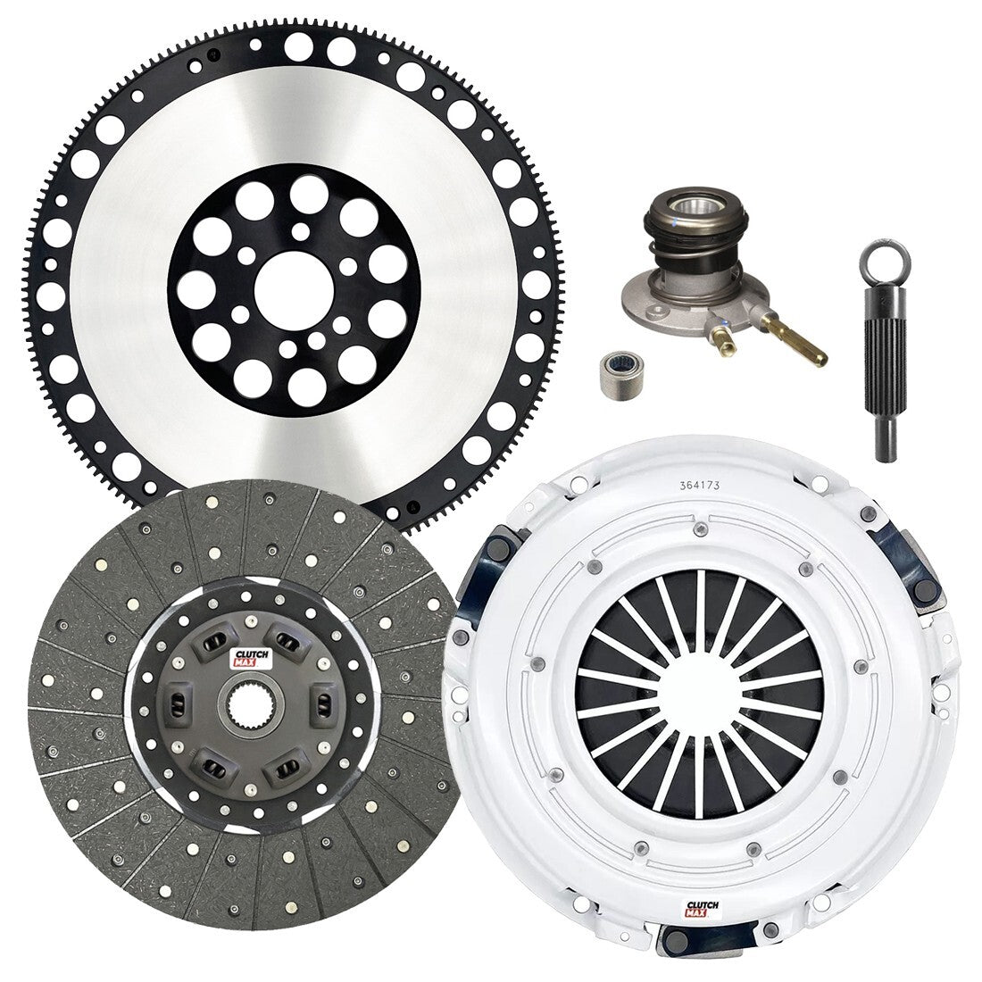 CLUTCHMAX STAGE 1 CLUTCH KIT & PERFORMANCE CHROMOLY FLYWHEEL WITH SLAVE CYLINDER BUNDLE SET [CM04222HDWS-LSF04173-ST1]