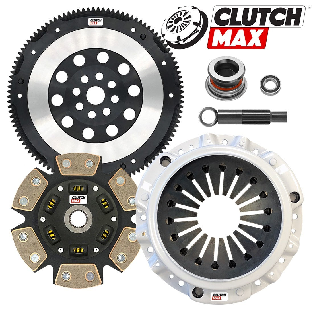 CLUTCHMAX STAGE 3 CLUTCH KIT & PERFORMANCE CHROMOLY FLYWHEEL BUNDLE SET [CM08023HDCLSF-ST3]