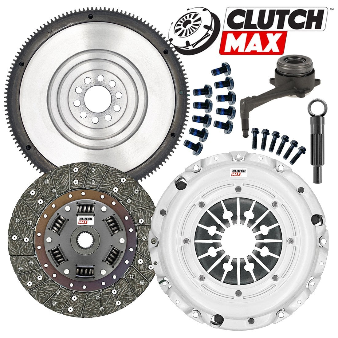 CLUTCHMAX STAGE 2 CLUTCH KIT & FLYWHEEL WITH SLAVE CYLINDER BUNDLE SET [CM02217HDWSFW-ST2]