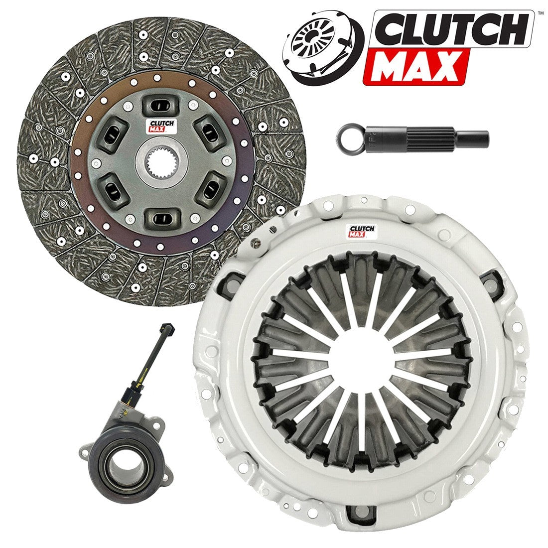 CLUTCHMAX STAGE 2 CLUTCH KIT & PERFORMANCE CHROMOLY FLYWHEEL WITH SLAVE CYLINDER BUNDLE SET [CM05960HDWS-LSF05960-ST2]