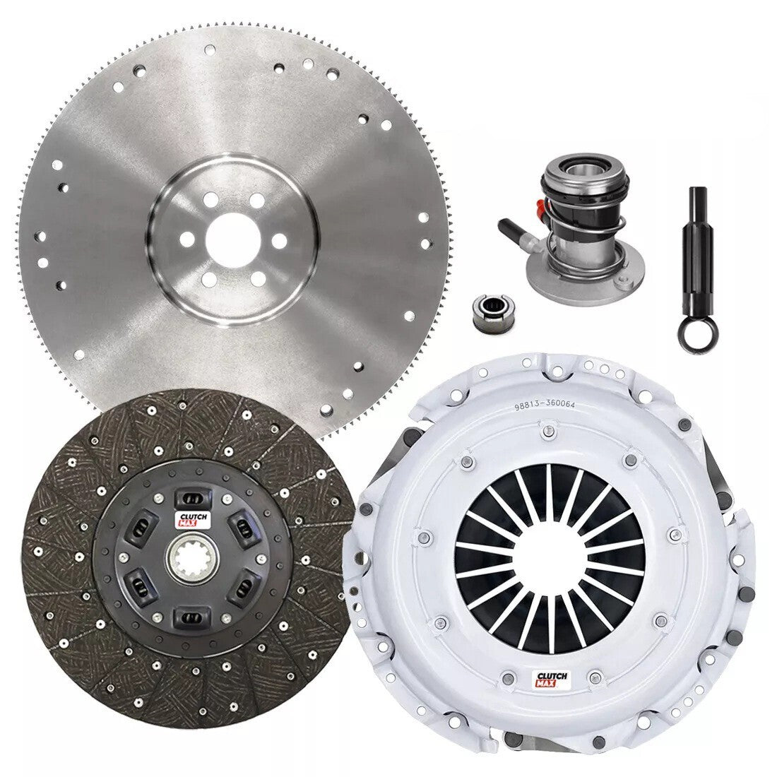 CLUTCHMAX STAGE 2 CLUTCH KIT & FLYWHEEL WITH SLAVE CYLINDER BUNDLE SET [CM07057HDWS-FW167710-ST2]