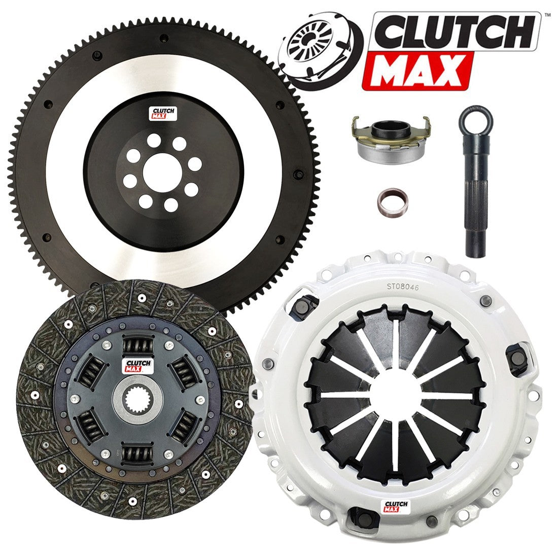 CLUTCHMAX STAGE 2 CLUTCH KIT & PERFORMANCE CHROMOLY FLYWHEEL BUNDLE SET [CM08046HDLSF-ST2]