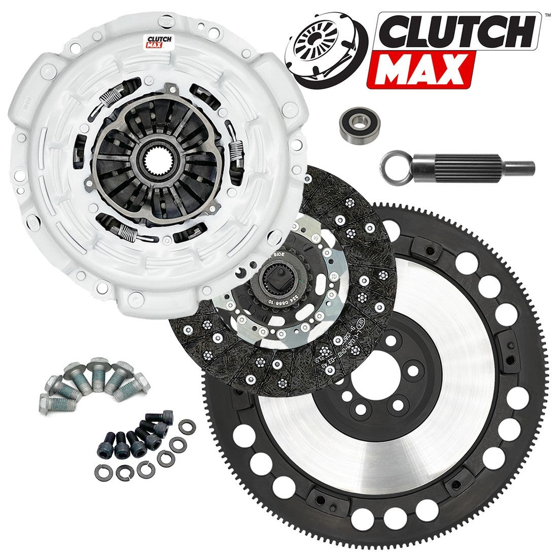 CLUTCHMAX 800HP TWIN PLATE CLUTCH KIT & PERFORMANCE CHROMOLY FLYWHEEL BUNDLE SET [CM04824MPLSF-CK]