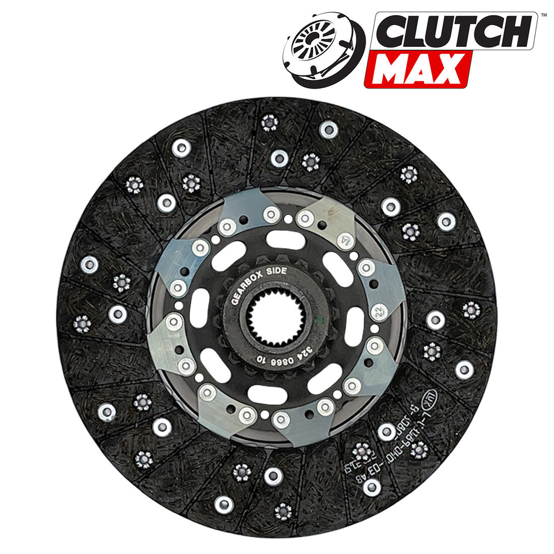 CLUTCHMAX 800HP TWIN PLATE CLUTCH KIT & PERFORMANCE CHROMOLY FLYWHEEL BUNDLE SET [CM04232MPLSF-CK]