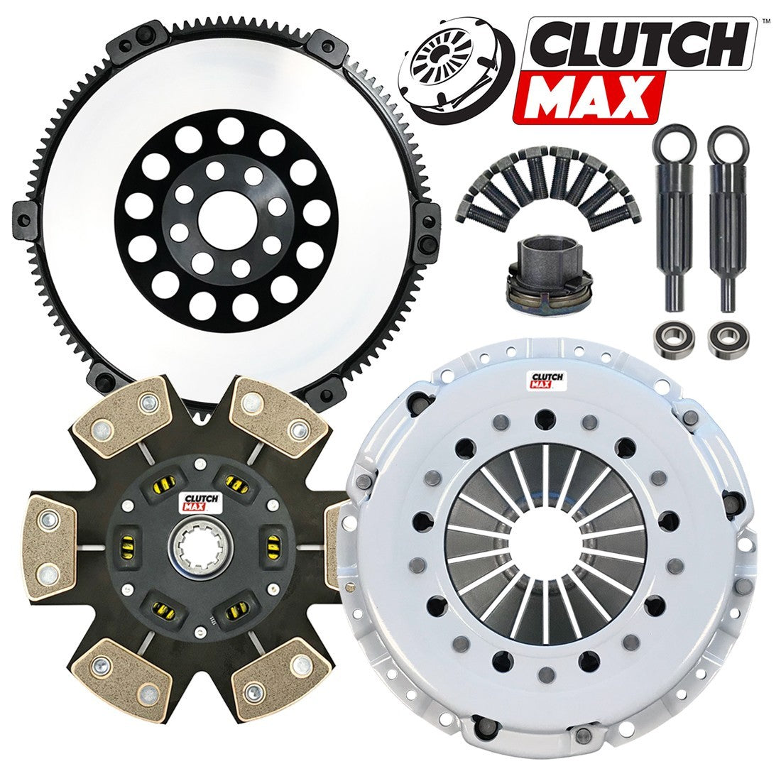CLUTCHMAX STAGE 4 CLUTCH KIT & PERFORMANCE CHROMOLY FLYWHEEL BUNDLE SET [CM03005HDCLSF-ST4]