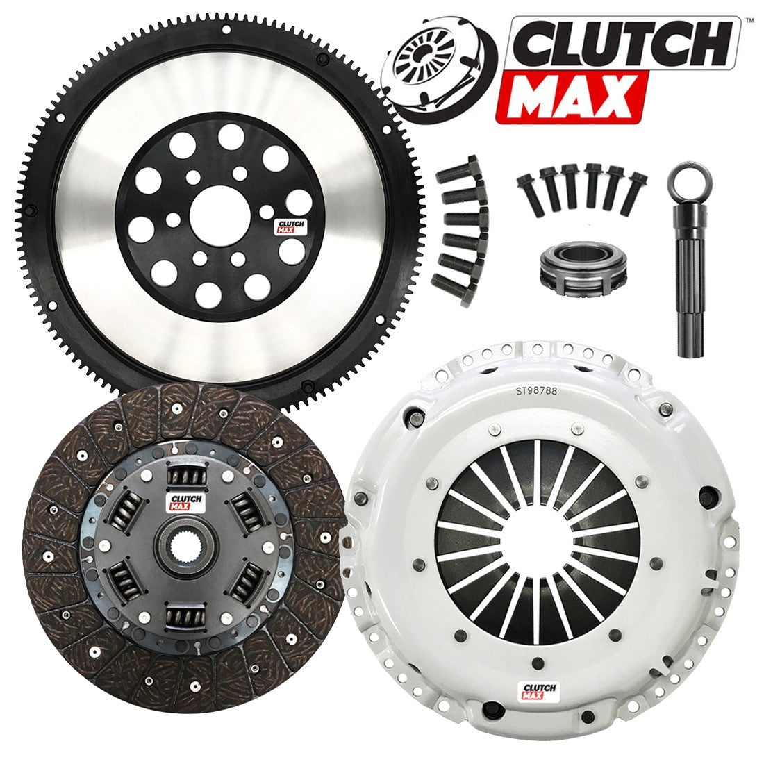CLUTCHMAX STAGE 2 CLUTCH KIT & PERFORMANCE CHROMOLY FLYWHEEL BUNDLE SET [CM17033HDLSF-ST2]