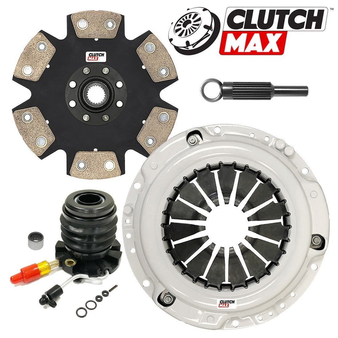 CLUTCHMAX STAGE 4 CLUTCH KIT & FLYWHEEL WITH SLAVE CYLINDER BUNDLE SET [CM07141HDDWS+FW167705-ST4]
