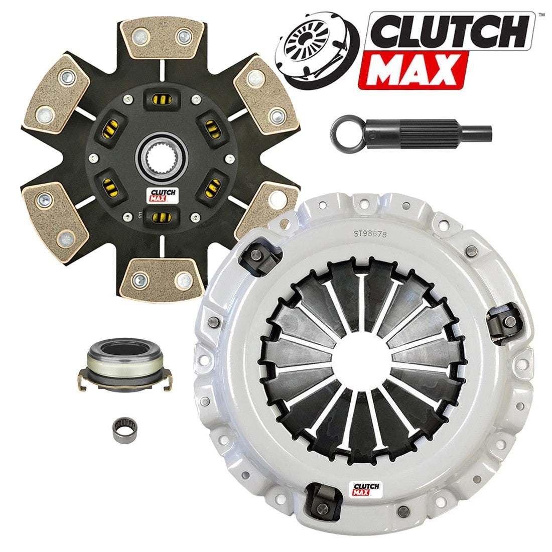 CLUTCHMAX STAGE 4 CLUTCH KIT & PERFORMANCE CHROMOLY FLYWHEEL COUNTER WEIGHT BUNDLE SET [CM10061HDCLSF-CW-03-ST4]