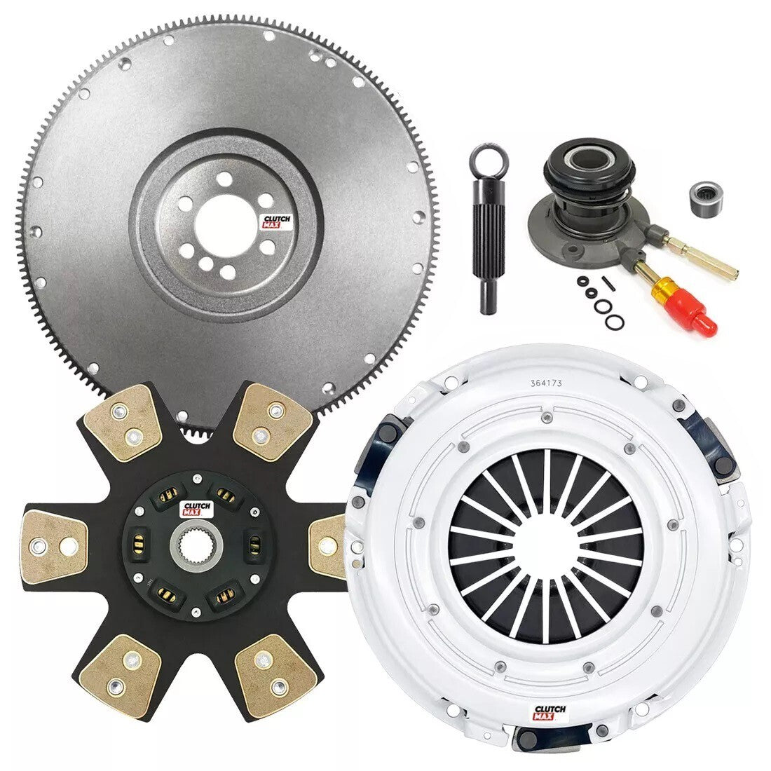 CLUTCHMAX STAGE 4 CLUTCH KIT & FLYWHEEL WITH SLAVE CYLINDER BUNDLE SET [CM04173HDCWS-FW167578-ST4]