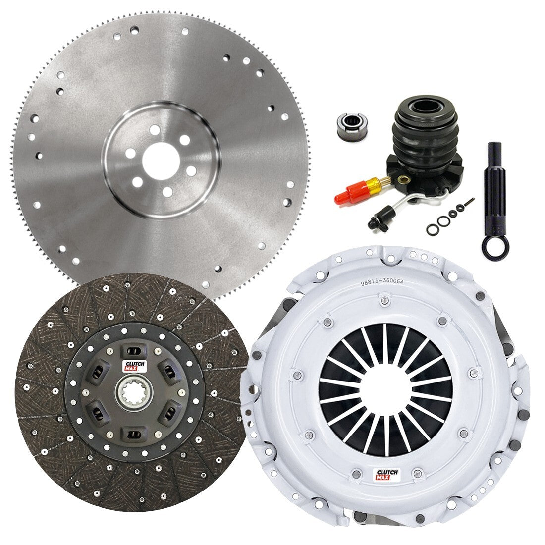 CLUTCHMAX STAGE 2 CLUTCH KIT & FLYWHEEL WITH SLAVE CYLINDER BUNDLE SET [CM07097HDWS-FW167934-ST2]