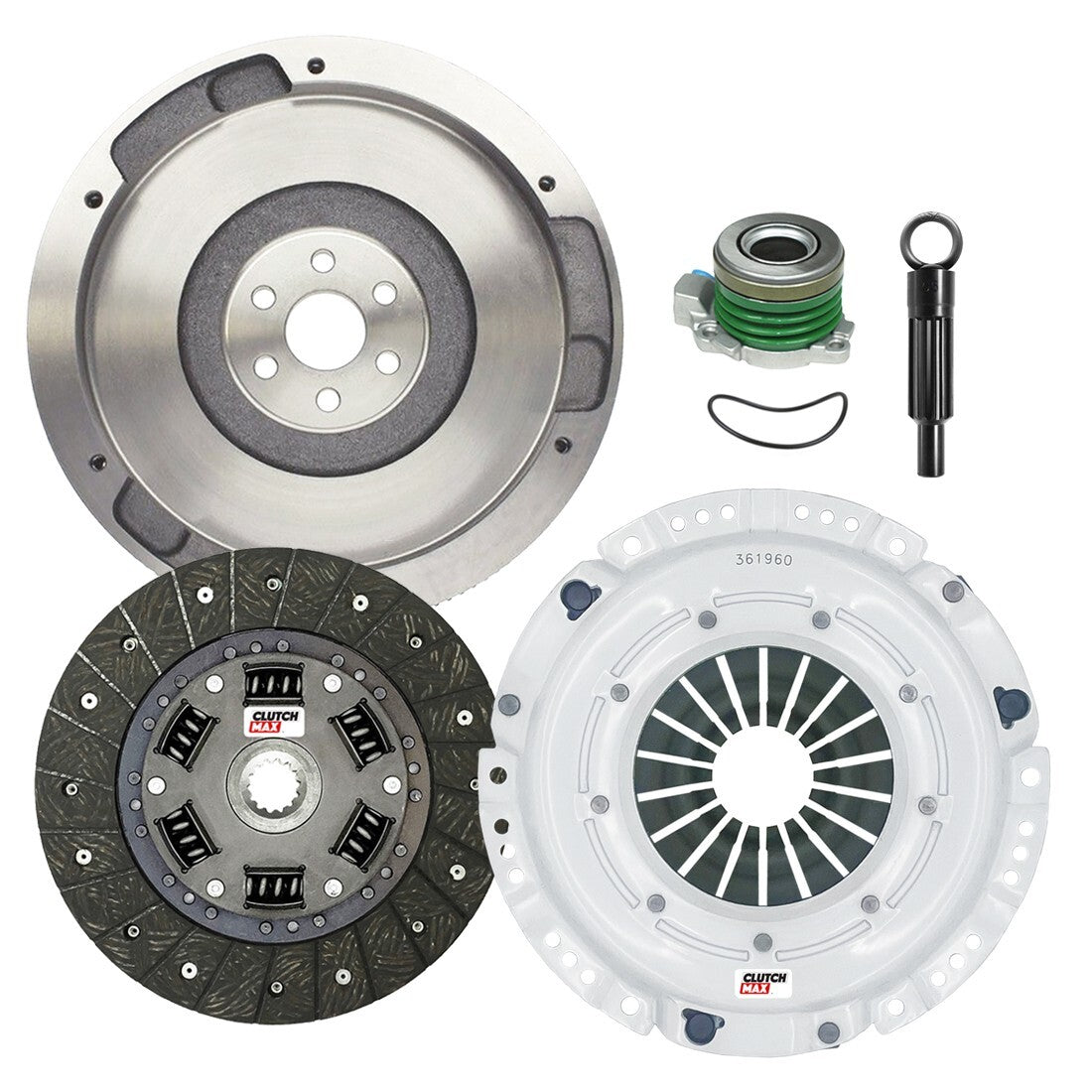 CLUTCHMAX STAGE 2 CLUTCH KIT & FLYWHEEL WITH SLAVE CYLINDER BUNDLE SET [CM04194HDWS+FW167610-ST2]