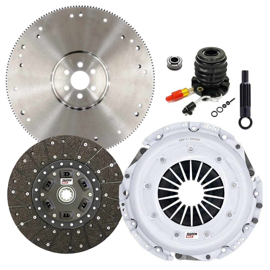 CLUTCHMAX STAGE 2 CLUTCH KIT & FLYWHEEL WITH SLAVE CYLINDER BUNDLE SET [CM07097HDWS-FW167935-ST2]