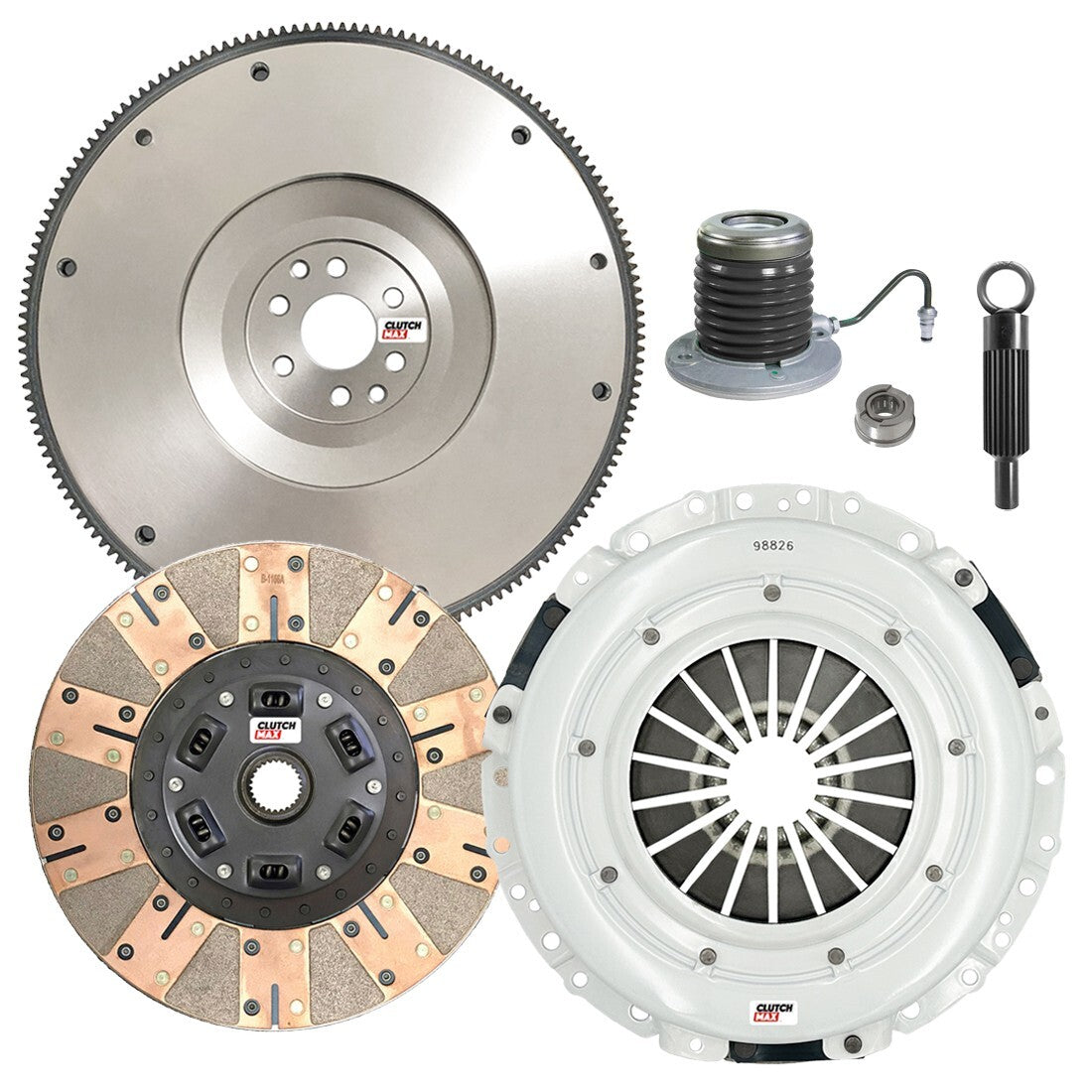 CLUTCHMAX STAGE 3 CLUTCH KIT & FLYWHEEL WITH SLAVE CYLINDER BUNDLE SET [CM07803DFWS-FW167731-ST3]