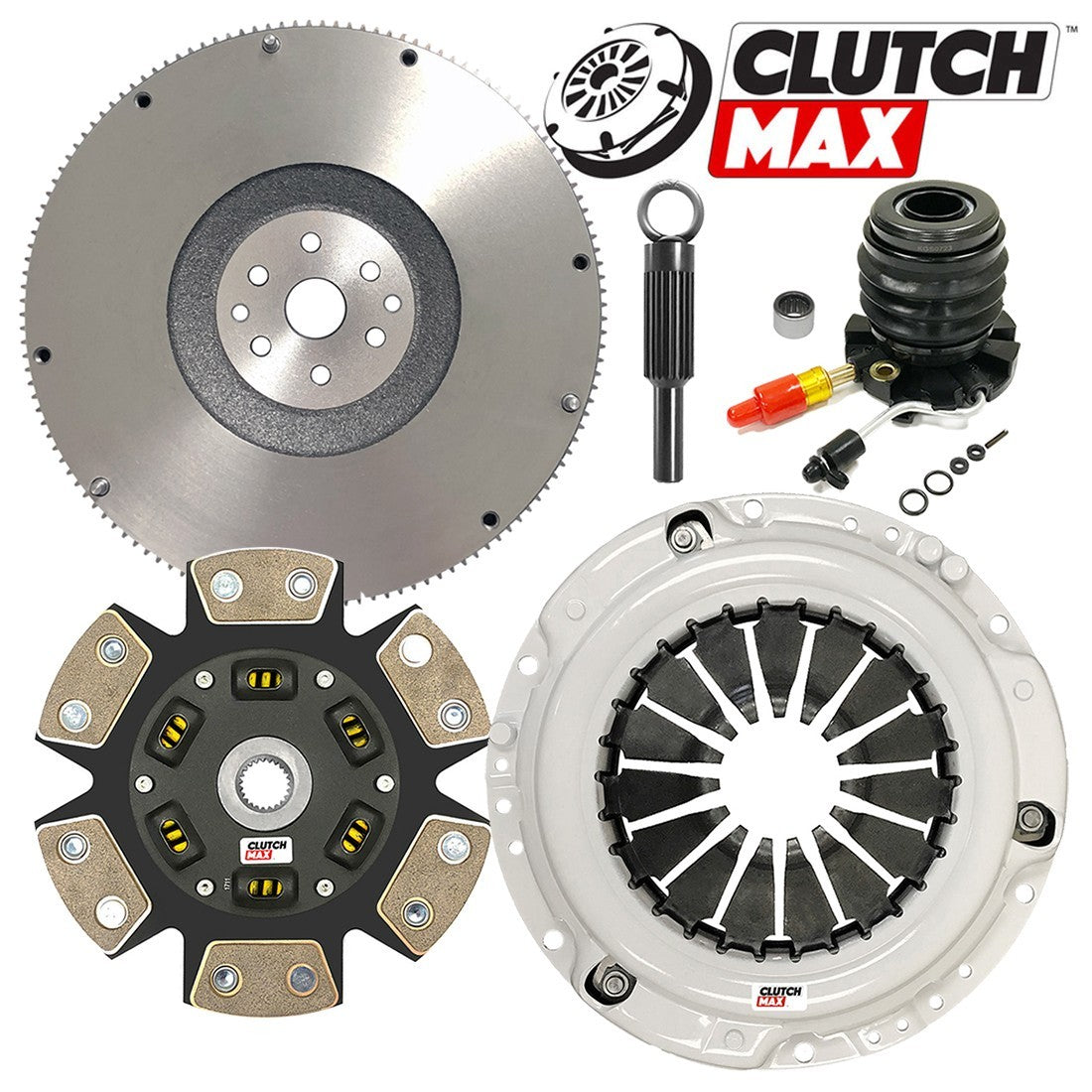 CLUTCHMAX STAGE 3 CLUTCH KIT & FLYWHEEL WITH SLAVE CYLINDER BUNDLE SET [CM07141HDCWS+FW167741-ST3]
