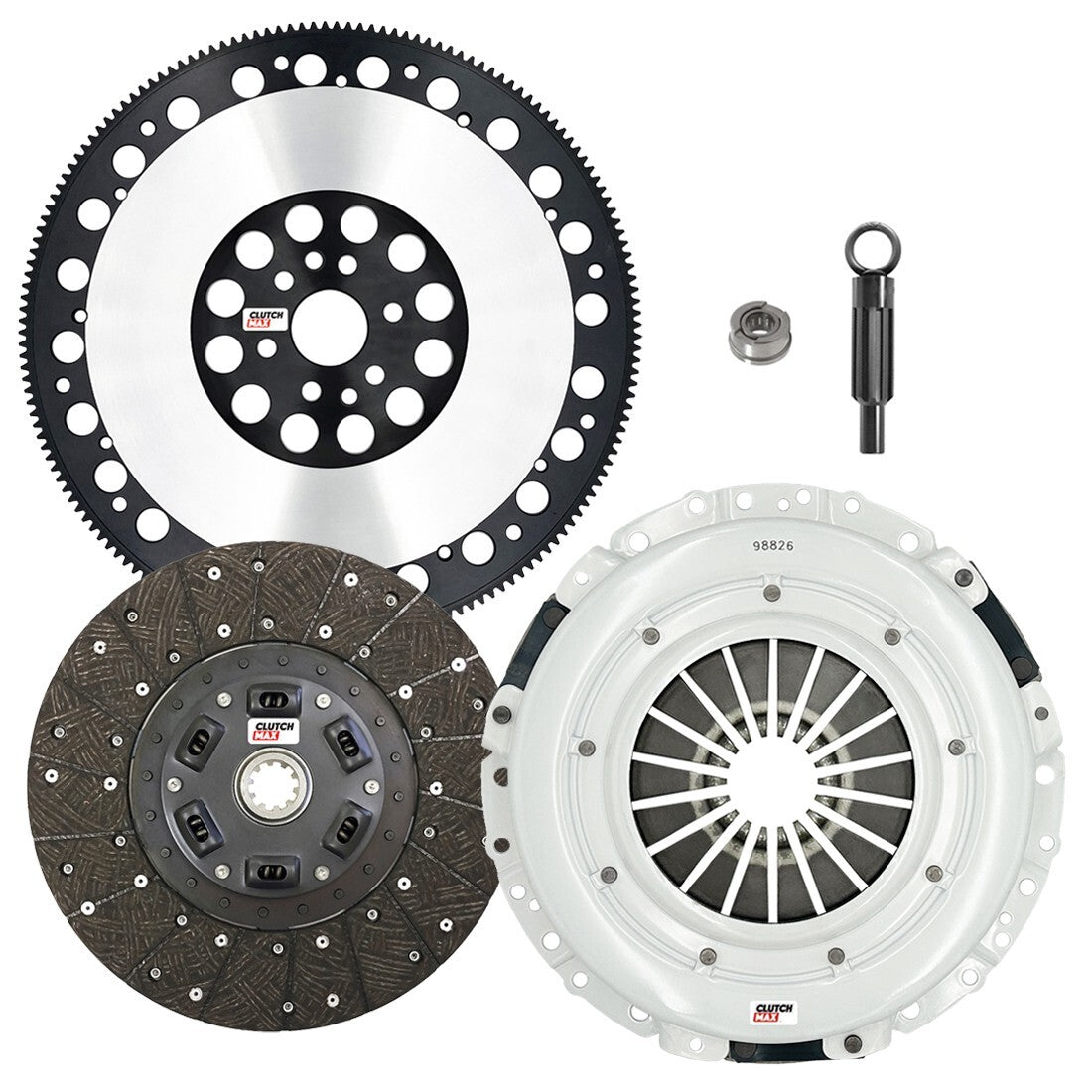 CLUTCHMAX STAGE 2 CLUTCH KIT & PERFORMANCE CHROMOLY FLYWHEEL BUNDLE SET [CM07187HD-LSF07023-ST2]