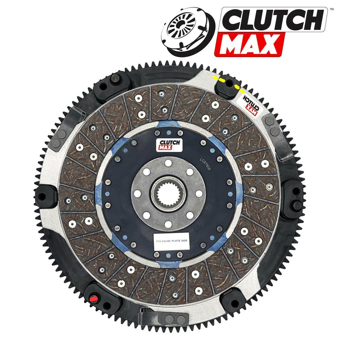 CLUTCHMAX 700HP TWIN PLATE CLUTCH KIT & PERFORMANCE CHROMOLY FLYWHEEL BUNDLE SET [CM07230MPLSF-CK]