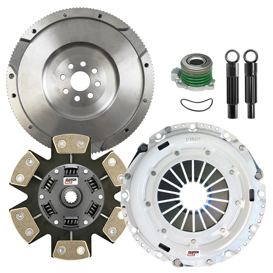 CLUTCHMAX STAGE 3 CLUTCH KIT & FLYWHEEL WITH SLAVE CYLINDER BUNDLE SET [CM04220HDCWS-FW167587-ST3]