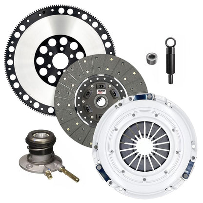 CLUTCHMAX OEM CLUTCH KIT & PERFORMANCE CHROMOLY FLYWHEEL WITH SLAVE CYLINDER BUNDLE SET [CM04222HDWS-LSF04173-CK]
