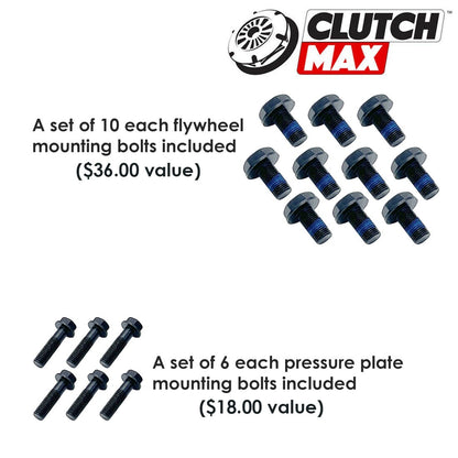 CLUTCHMAX OEM CLUTCH KIT & FLYWHEEL WITH SLAVE CYLINDER BUNDLE SET [CM02217HDRWSFW-CKR]
