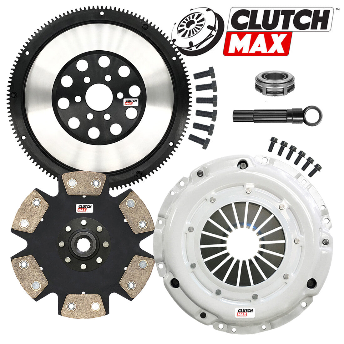 CLUTCHMAX STAGE 4 CLUTCH KIT & PERFORMANCE CHROMOLY FLYWHEEL BUNDLE SET [CM17065HDDLSF-ST4]