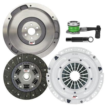 CLUTCHMAX STAGE 2 CLUTCH KIT & FLYWHEEL WITH SLAVE CYLINDER BUNDLE SET [CM04162HDWS-FW167610-ST2]