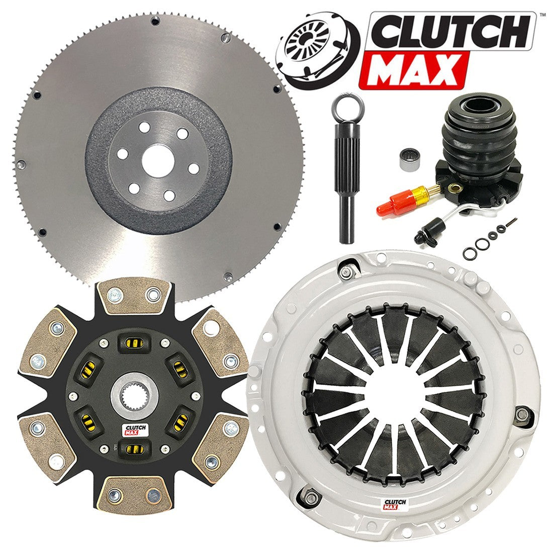 CLUTCHMAX STAGE 3 CLUTCH KIT & FLYWHEEL WITH SLAVE CYLINDER BUNDLE SET [CM07141HDCWS+FW167705-ST3]