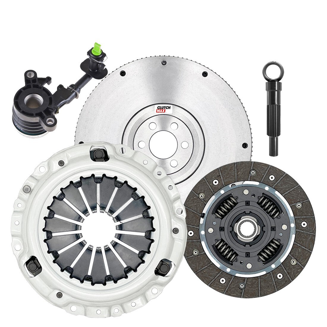 CLUTCHMAX OEM CLUTCH KIT & FLYWHEEL WITH SLAVE CYLINDER BUNDLE SET [CM06089HDWS-FW167974-CK]