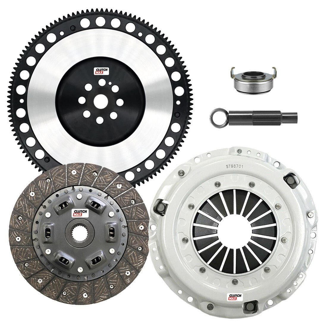 CLUTCHMAX STAGE 1 CLUTCH KIT & PERFORMANCE CHROMOLY FLYWHEEL BUNDLE SET [CM08014HDLSF-ST1]